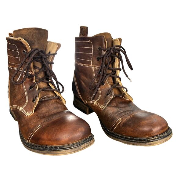 Bed Stu Men’s Den Brown Leather Lace Up Chukka Boots Size US 12 main image 6